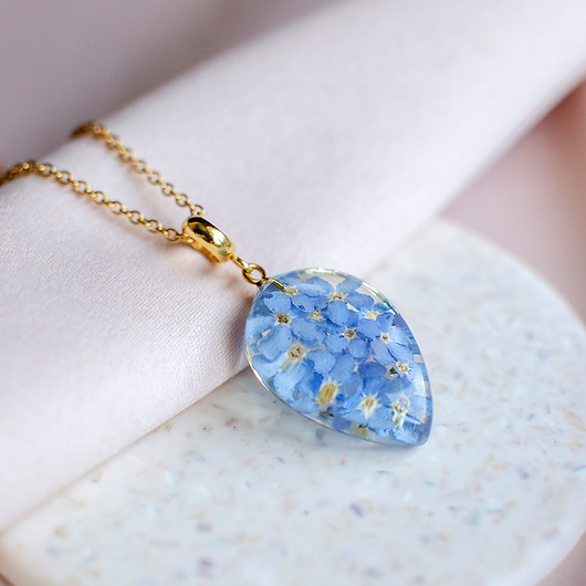 wisiory Wisiorek z niezapominajkami