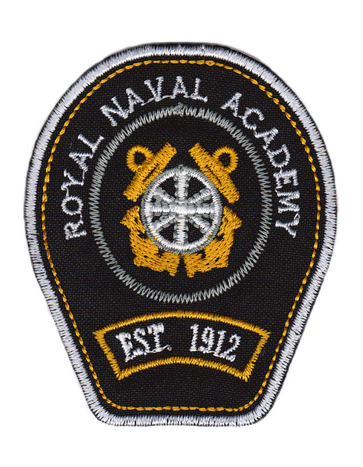 naszywki na ubrania Naszywka naprasowanka NAVAL ACADEMY termoprzylepna haft 6,2x7,6cm