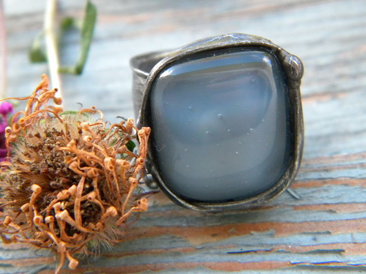 Roman Ancient Ring ;) świetlista szarość Beata Trotter