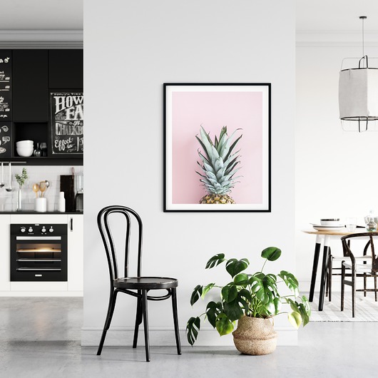 Plakat minimalistyczny Ananas myscandi