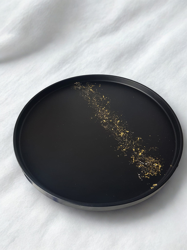 pojemniki na biżuterię Duża taca - gold  black