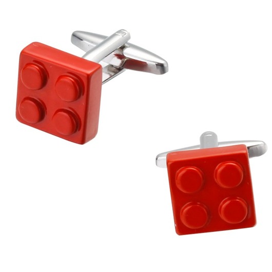 spinki do mankietów SPINKI DO MANKIETÓW koszuli MANKIETU klocki lego