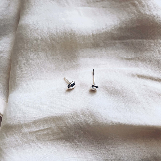 kolczyki srebrne Kolczyki srebrne Mini Liquid Earrings Silver