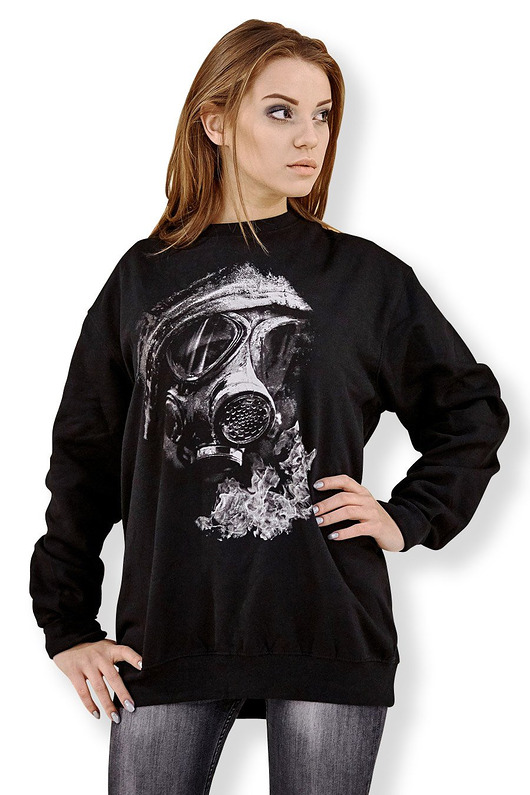 bluza z kapturem damska Bluza marki UNDERWORLD unisex Gas mask