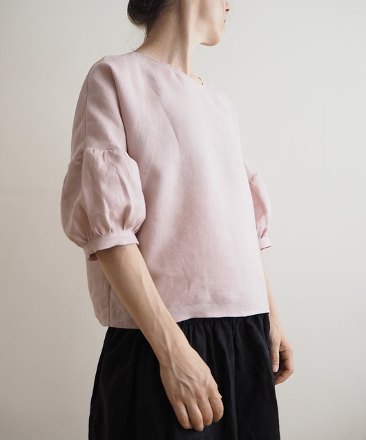 bluzki - inne Bluzka "COSMOS" old rose, 100% len