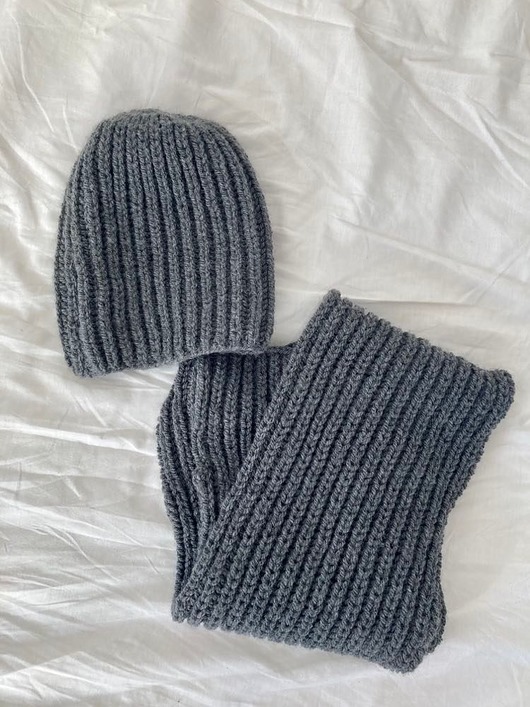 czapki damskie Komplet czapka i szal handmade