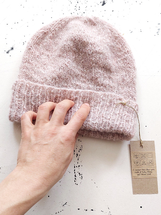 czapki damskie Na drutach "HA_07" merino&alpaca