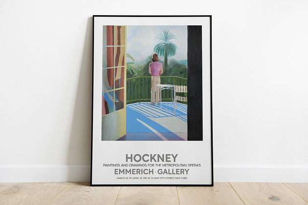 David Hockney, plakat wystawowy Pas De LArt