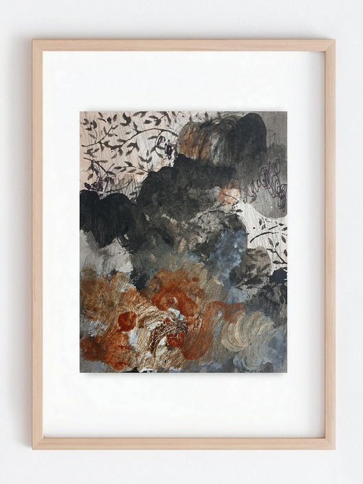 grafiki i ilustracje Abstrakcja nr 03 kolekcja Ogród Eden, oryginał