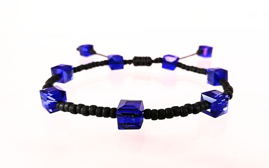 Damska bransoletka BoHo Crystal – Blue Sapphire kaminskydesign