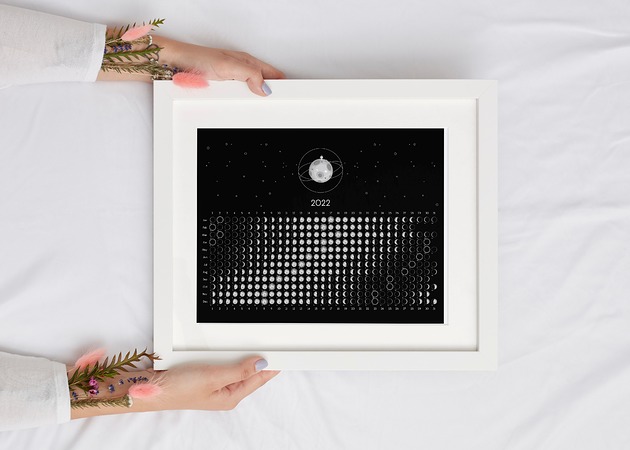 kalendarze i plannery Kalendarz księżycowy 2022 czarny