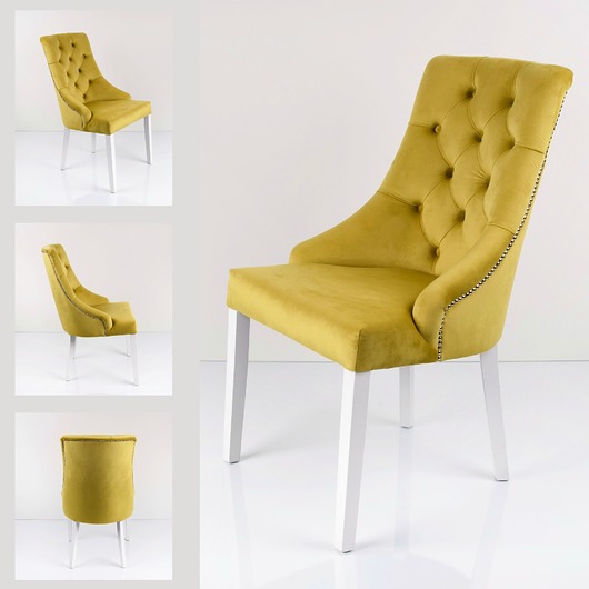 krzesła PRODUCENT Krzesło PREMIUM KR-21 Żółcień Cytrynowa Piano 07