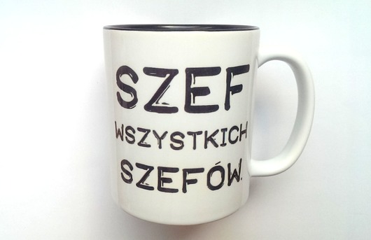 Kubek SZEF z CZARNYM WNĘTRZEM FarrowDesign