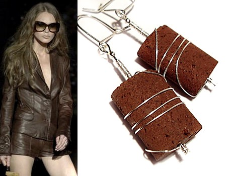 Kolczyki >Chocolate Gift< Marta Latawiec