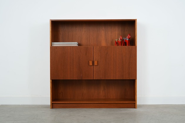 regały i półki Regał tekowy, duński design, lata 70, produkcja: Dania