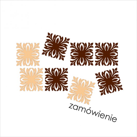 zamówienie kwadratowe brązowe + beż 6szt home variety