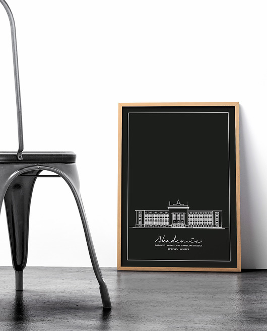 plakaty Plakat Architektura - Kraków - AGH