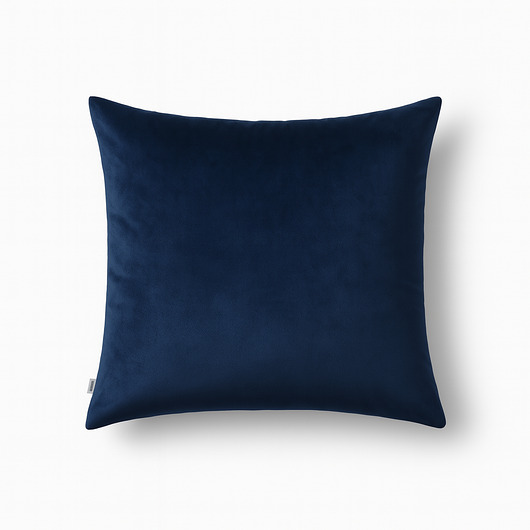 poduszki gładkie Granatowa poszewka dekoracyjna z weluru