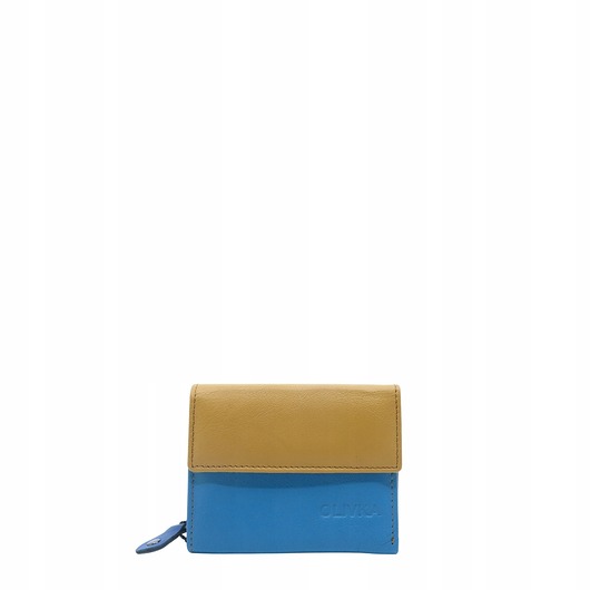 portfele damskie Portfel damski skórzany miejsce na bilon zdjęcie przegródki OLIVKA