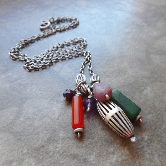 srebrne naszyjniki Jesienna kompozycja II srebro 925