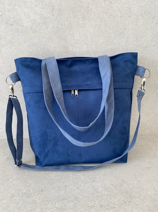 torby na ramię Torba na ramię - kobalt, szaroniebieski