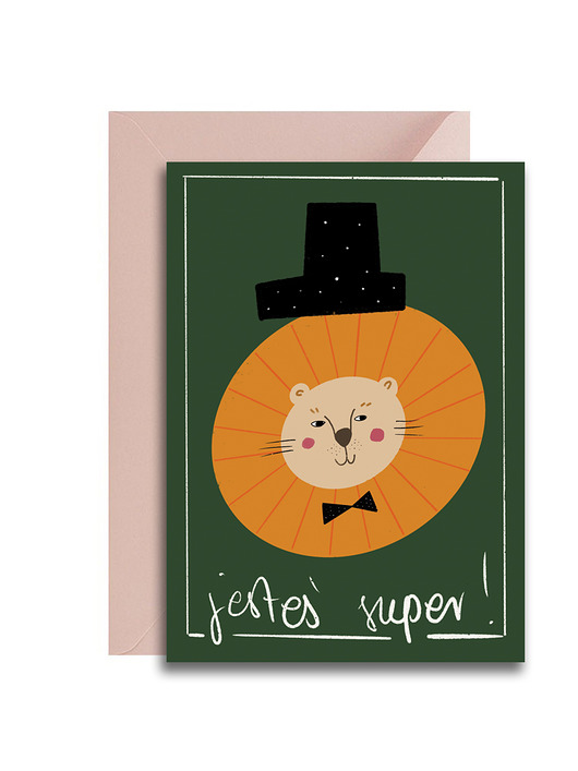 Kartka okolicznościowa jesteś super + koperta MUKI design