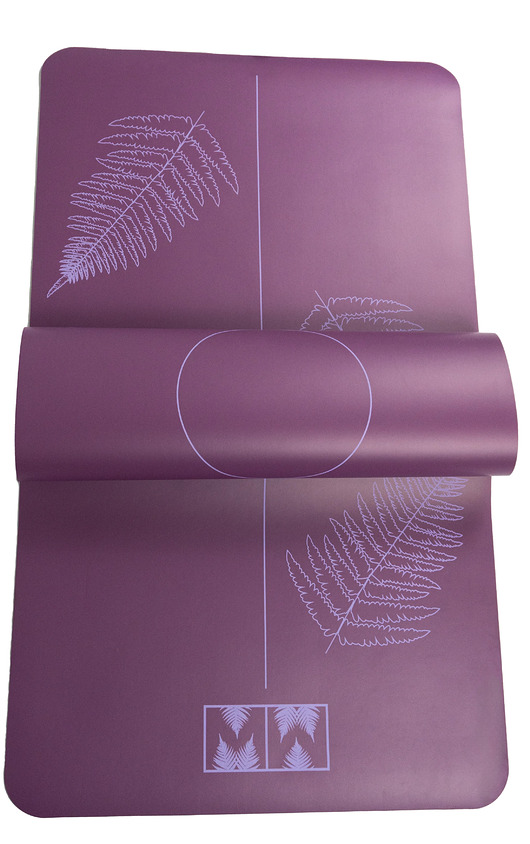 akcesoria do jogi Mata do jogi antypoślizgowa ROOT 4mm Plum, PU + naturalny kauczuk