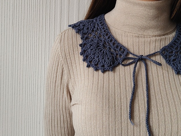 Akcesoria pozostałe Niebieski kołnierzyk, modny dodatek