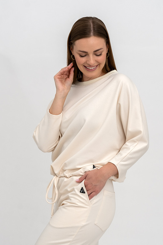 bluza bez kaptura damska Bluza ,,VERONA" wanilia