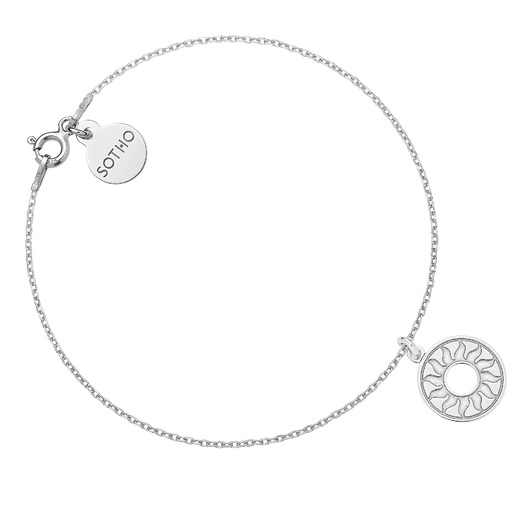 bransoletki srebrne Srebrna bransoletka ze słońcem