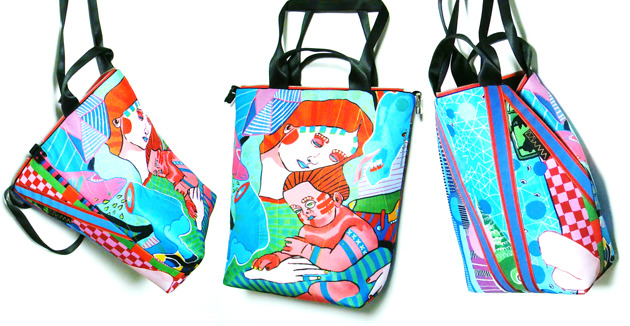 1780 art MIMA bag UNI & Marcin Painta print MIMAbags