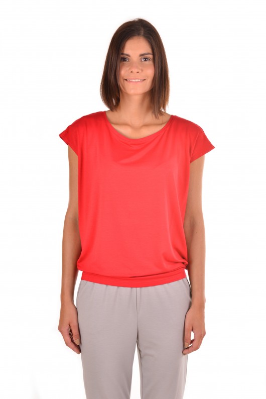 Czerwony T-shirt Basic Press Insist