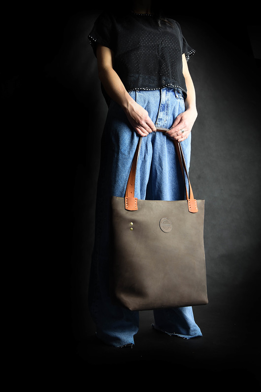 torby na ramię Duża torba do pracy Zuza od Ladybuq rozmiar XL