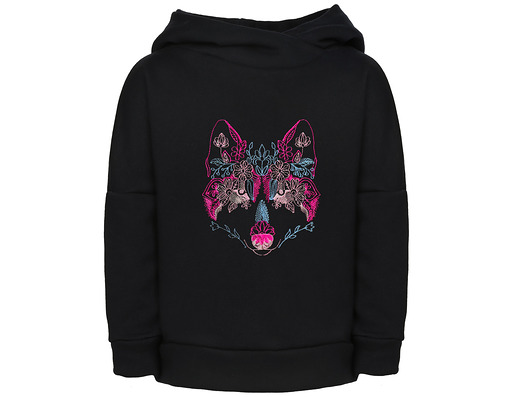 Bluza z kapturem Flower Wolf nonino