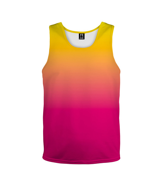 t-shirty dla dziewczynki Bokserka Top Girl DR.CROW Ombre Yellow Pink
