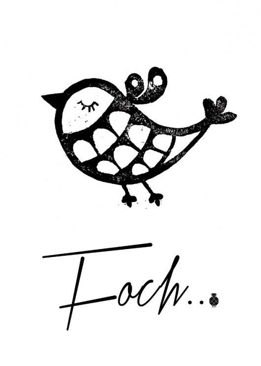FOCH - plakat ilustrowany A3 Ananas Project