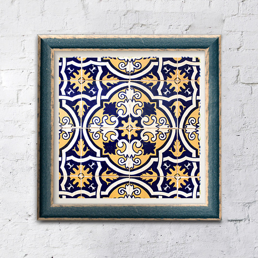 PLAKAT MIDNIGHT BLUE / S (20x20cm) Sun Patterns