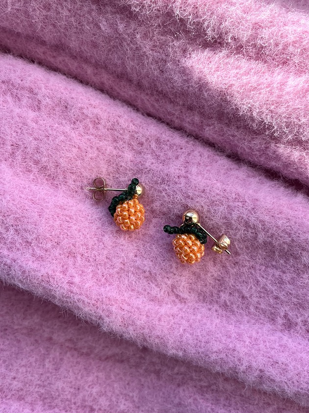 kolczyki szklane Kolczyki - mandarini