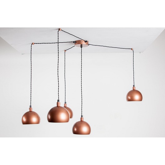 Lampa wisząca pająk TESTER 5NP/MIEDŹ/MIEDŹ Home Design