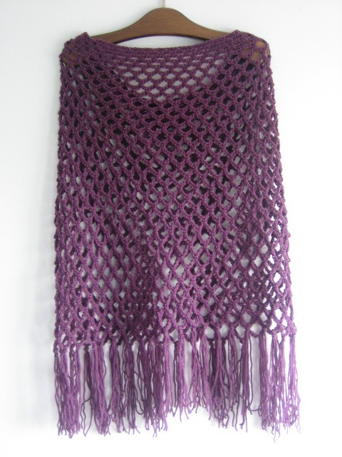 Poncho fiol meduska