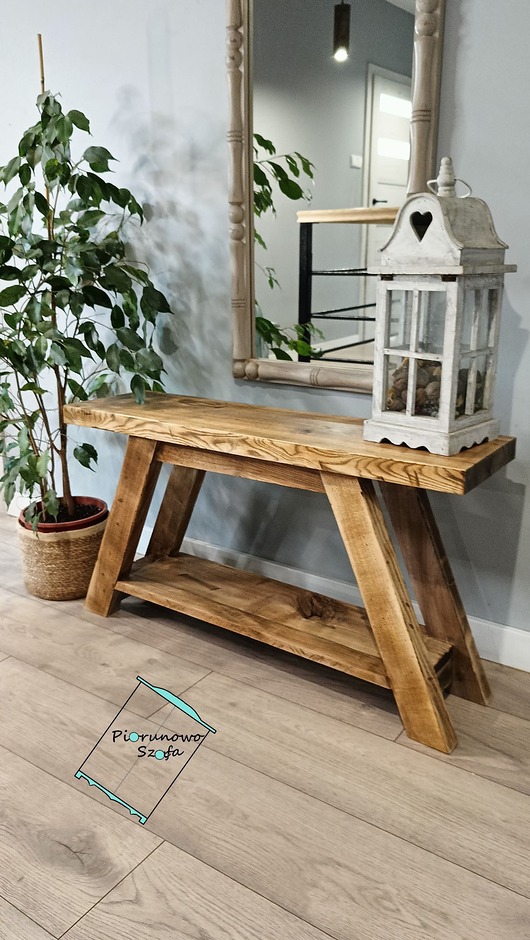 ławki Ławka, siedzisko z litego jesionu Vintage