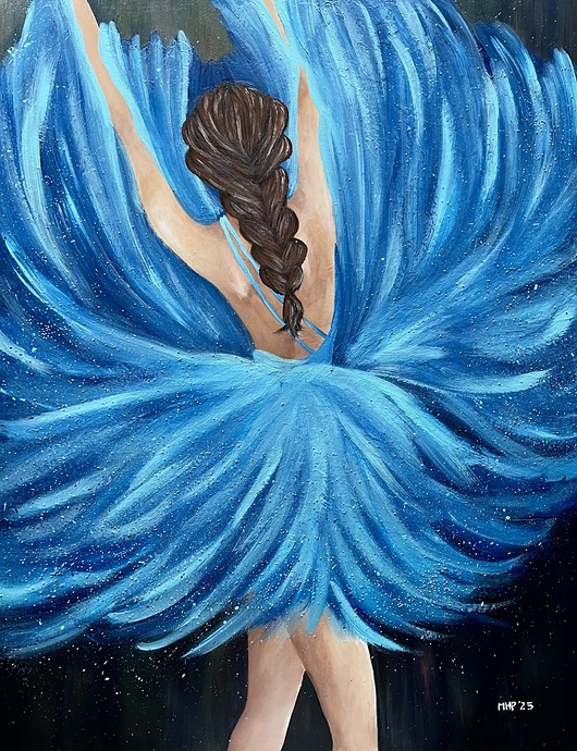 obrazy Femme Fatale (praca z cyklu "Madison. Namalowałam piosenki")