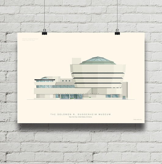 Plakat Solomon R. Guggenheim NY  minimalmill