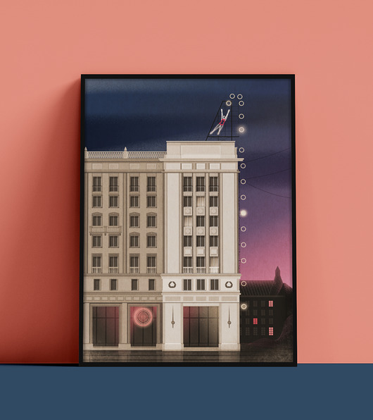 plakaty Plakat MDM, Plac Konstytucji- neon Siatkarka