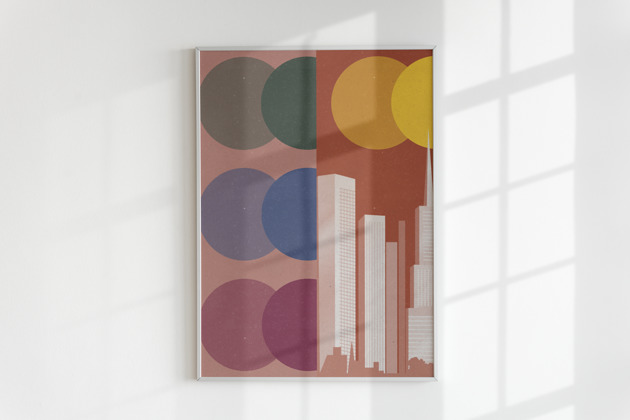 plakaty Plakat RETRO STANY #2 (Ilustracja)