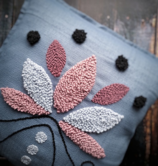 poduszki plecione Poszewka dekoracyjna kwiat lotosu