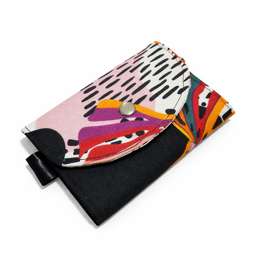 portfele damskie Portfelik liście