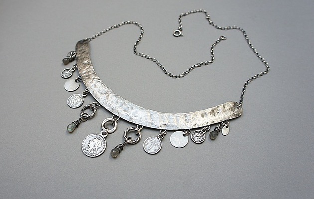 srebrne naszyjniki Numizmaty /kolia/ vol. 2 - naszyjnik