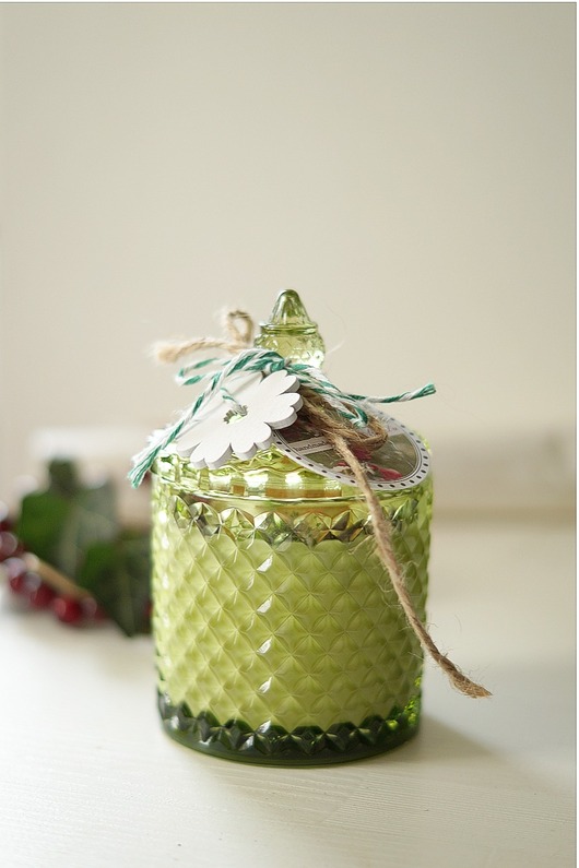 świeczniki i świece Świeca w szkle No.8 oliwkowa