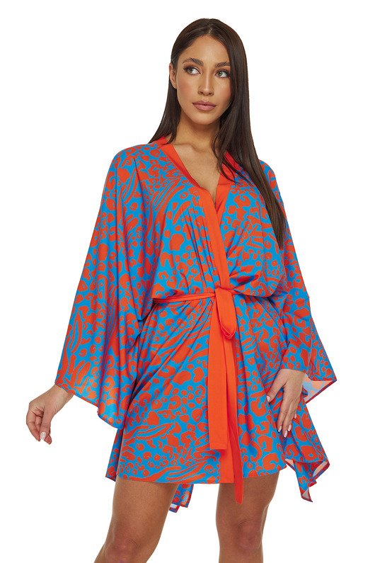 bluzki kimonowe damskie Kimono plażowe  SAFARI